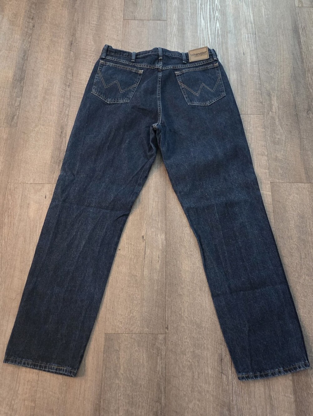 Wrangler Men's 35001DK 38x34 Original Rugged Wear Denim Jeans Dark Wash